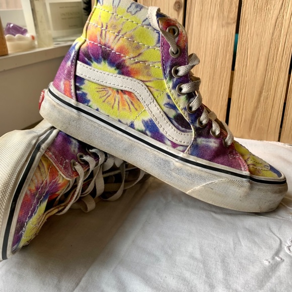 Tie Dye Skate HI’s Vans Men’s or Women’s Unisex - Picture 2 of 7
